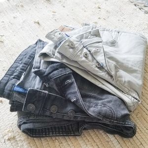 Dark grey Men's Moto jeans